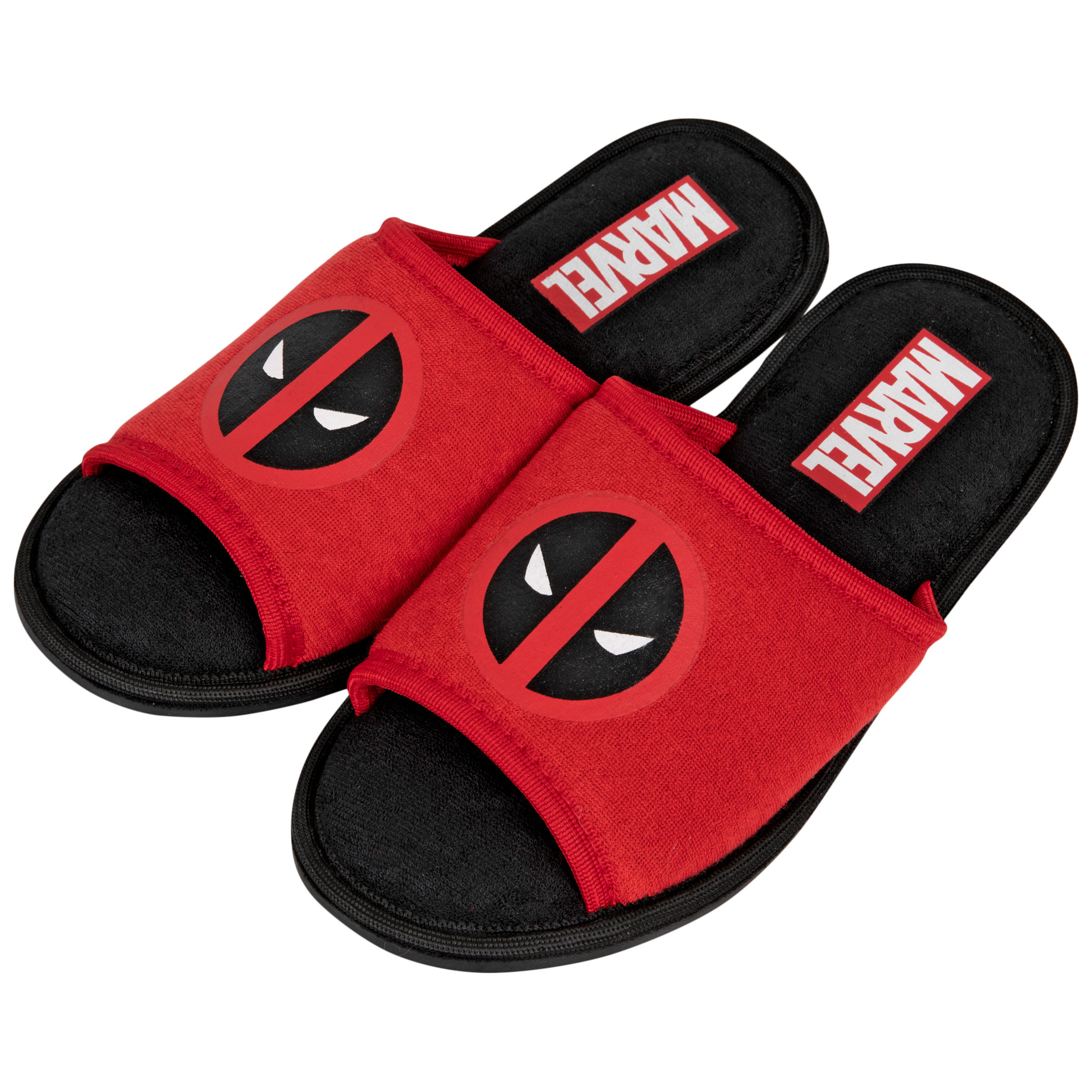 Marvel Deadpool Face Symbol Slides Sandals